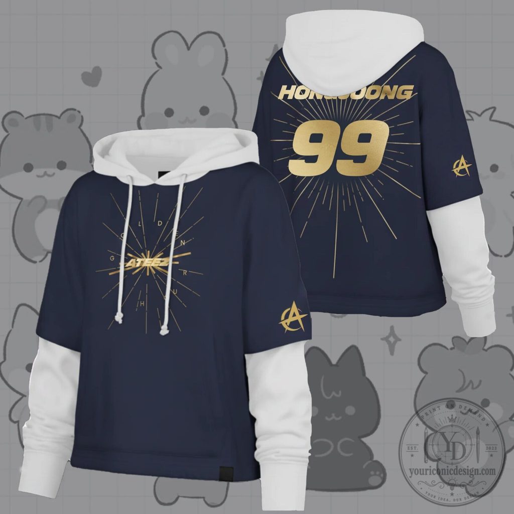 Ateez Golden Hour Shortstop Hoodie Ateez Golden Hour Shortstop Hoodie
