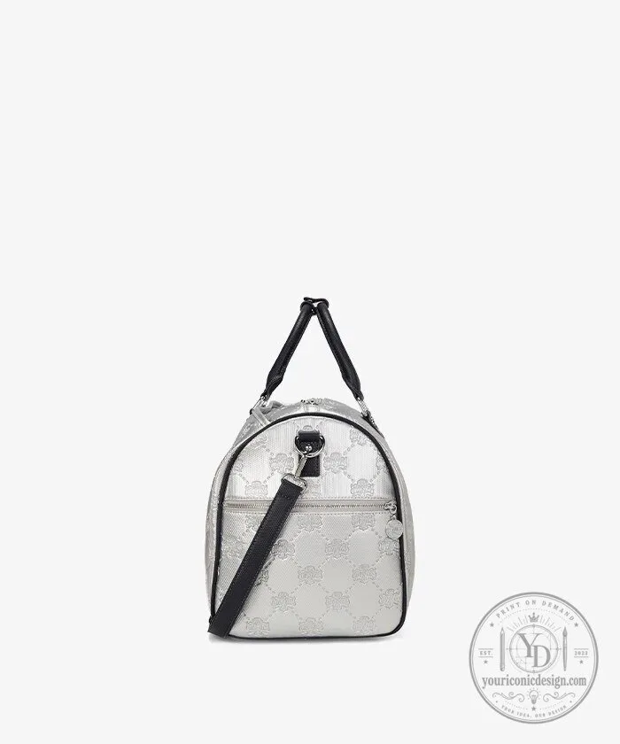 Washington Mystics Silver Embossed Pattern Travel Duffel Bag 15 Washington Mystics Silver Embossed Pattern Travel Duffel Bag