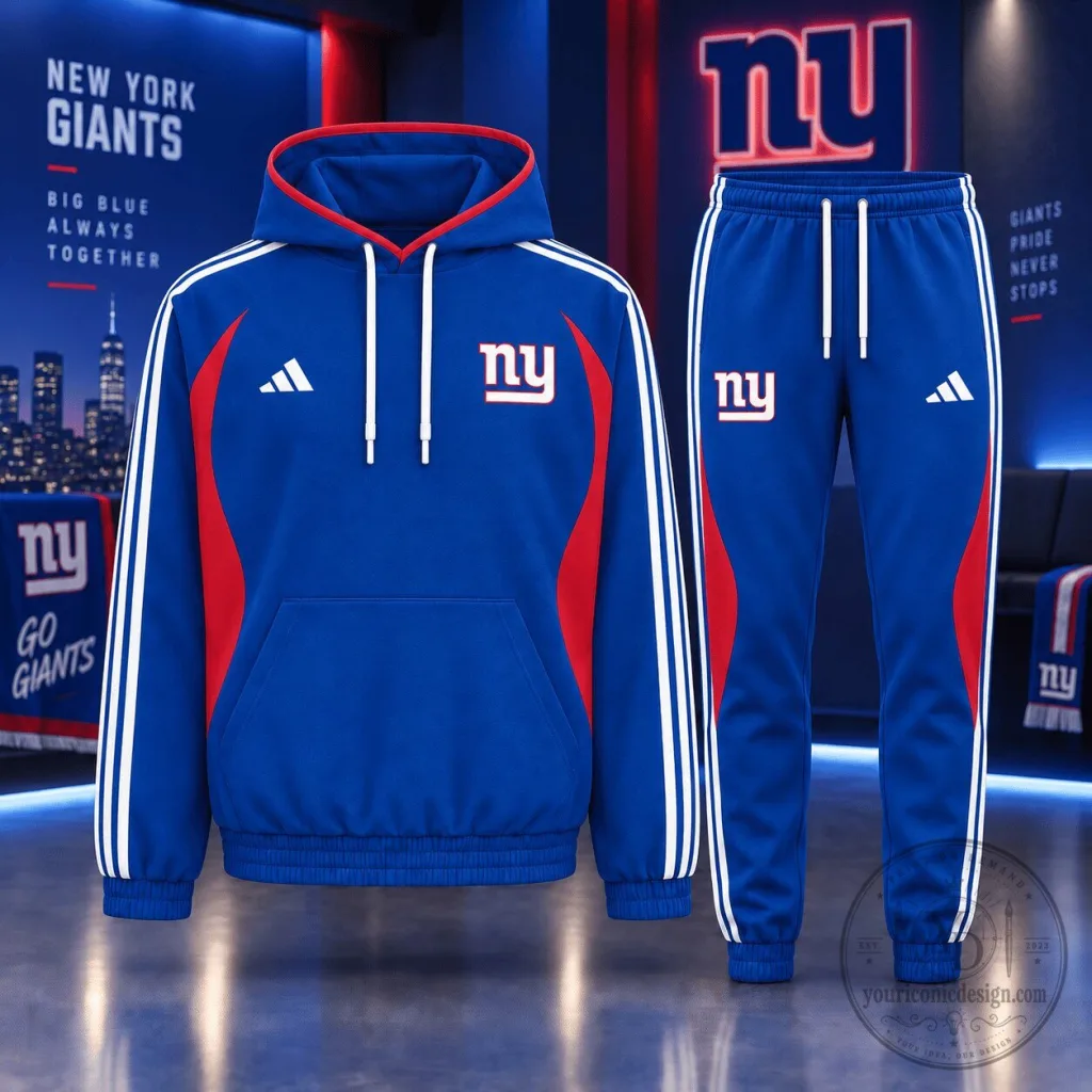 New York Giants NFL Football Team Hoodie and Jogger Pants Set New York Giants NFL Football Team Hoodie and Jogger Pants Set