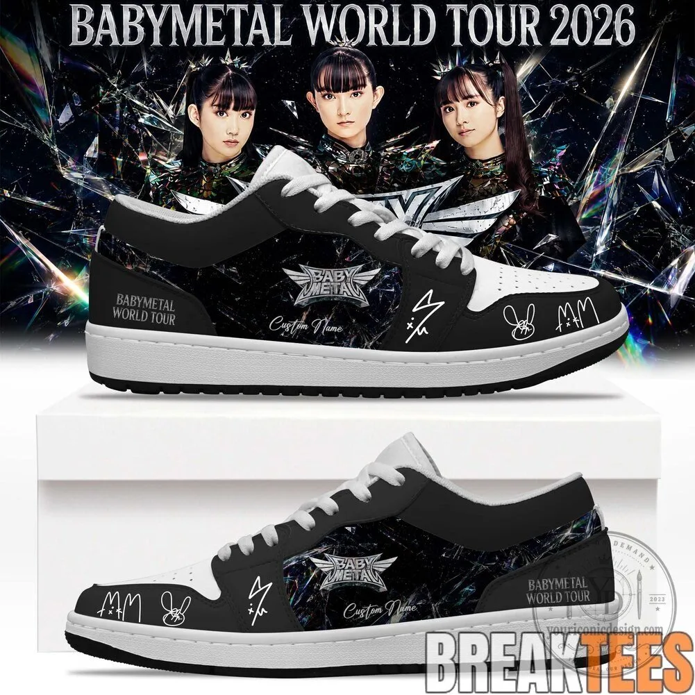 Babymetal World Tour 2026 Band Signature Custom High Top Shoes 11 Babymetal World Tour 2026 Band Signature Custom High Top Shoes