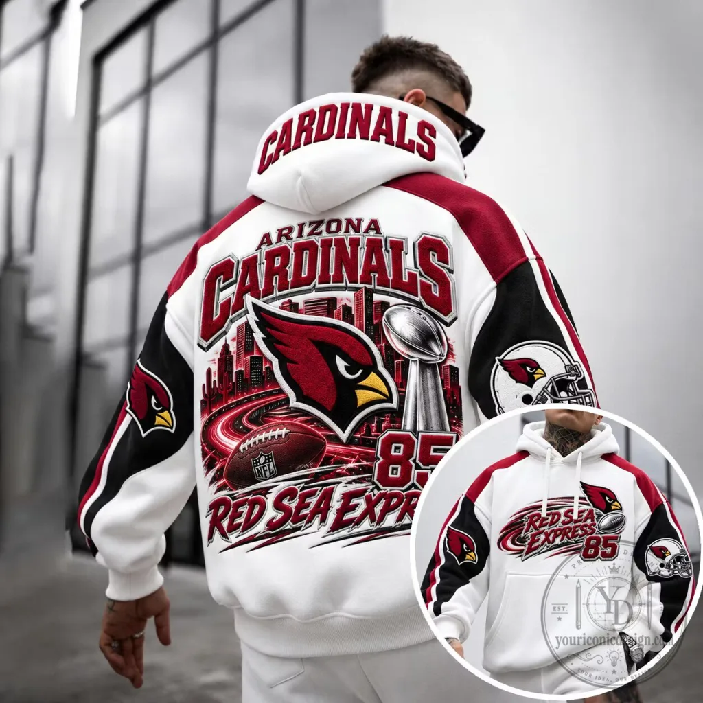 Arizona Cardinals NFL Football Team White Hoodie Arizona Cardinals NFL Football Team White Hoodie