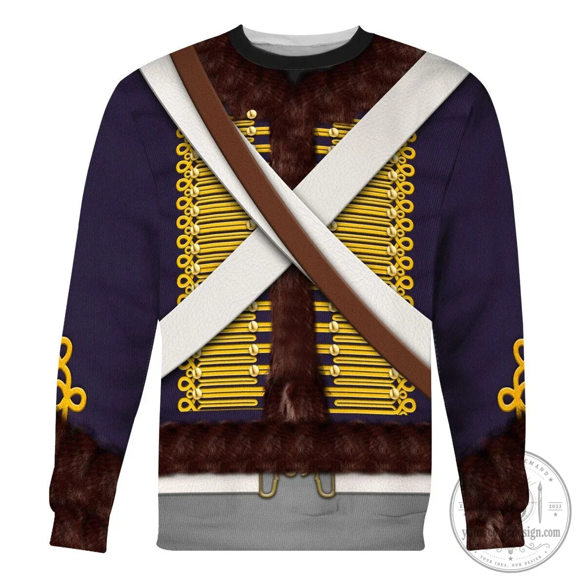 English Hussar Campaign Dress Uniform Historical Cosplay Hoodie and Pants Set 26 English Hussar Campaign Dress Uniform Historical Cosplay Hoodie and Pants Set