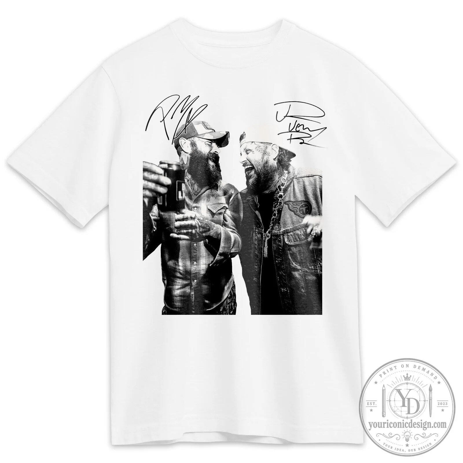 Country Music Jelly Roll and Post Malone Concert Tour T-Shirt 6 Country Music Jelly Roll and Post Malone Concert Tour T-Shirt