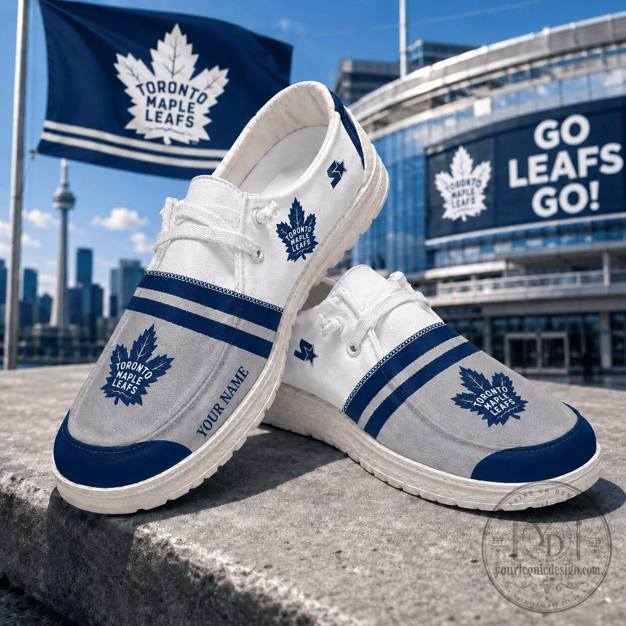 Toronto Maple Leafs NHL Premium Personalized Hockey Fan Shoes for Men and Women