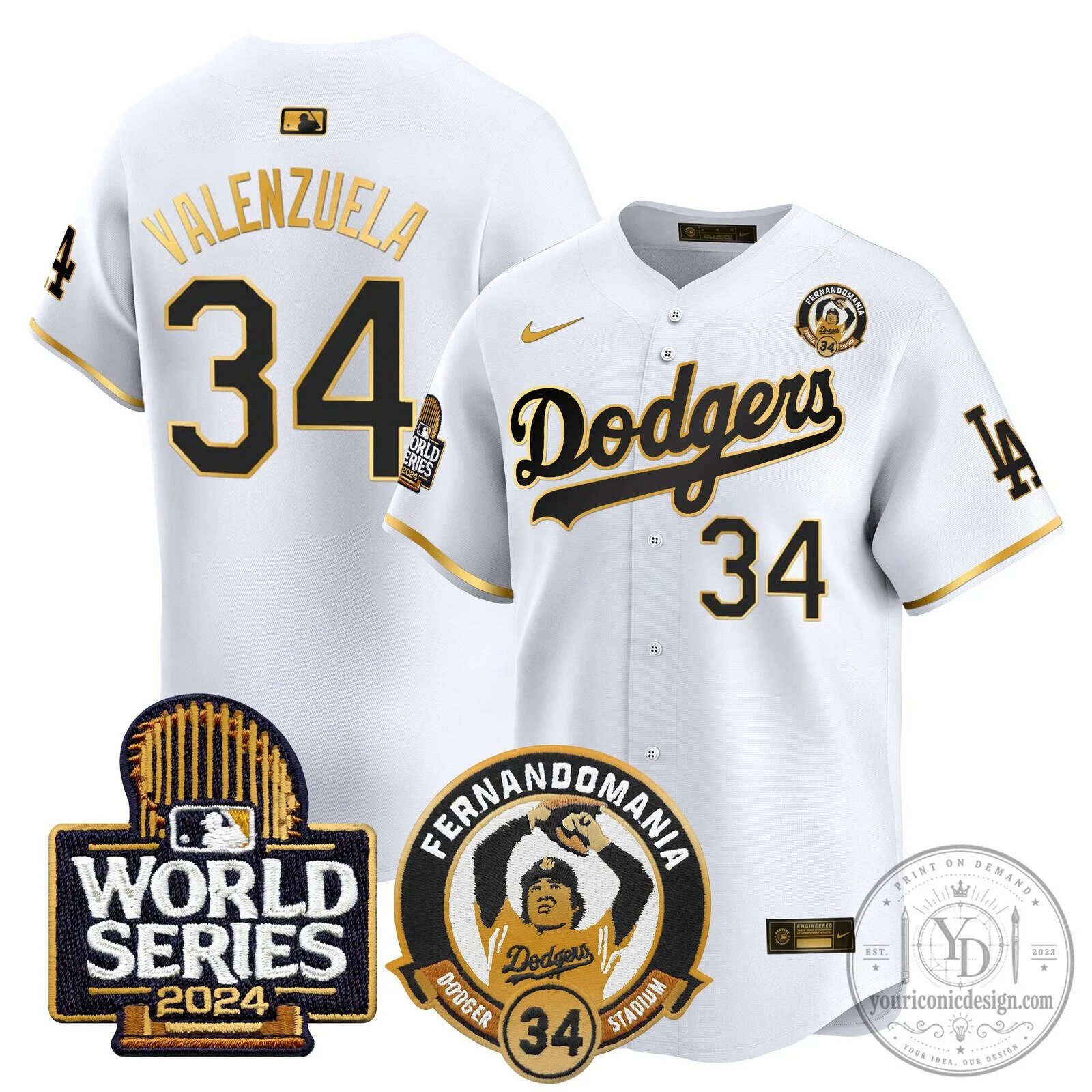2024 World Series Black Baseball Jersey of Fernando Valenzuela for Los Angeles Dodgers 62 2024 World Series Black Baseball Jersey of Fernando Valenzuela for Los Angeles Dodgers