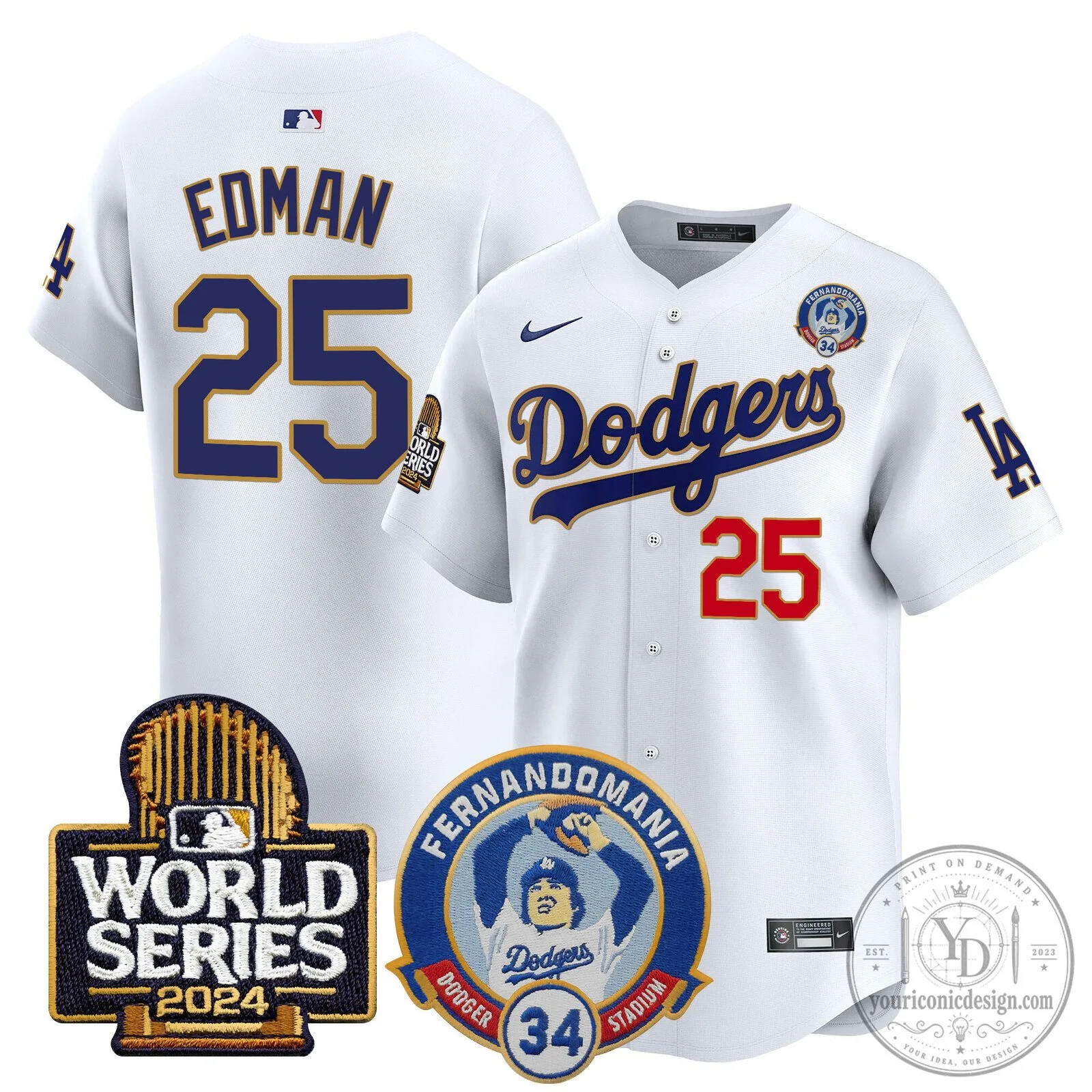 2024 World Series Black Baseball Jersey of Fernando Valenzuela for Los Angeles Dodgers 80 2024 World Series Black Baseball Jersey of Fernando Valenzuela for Los Angeles Dodgers