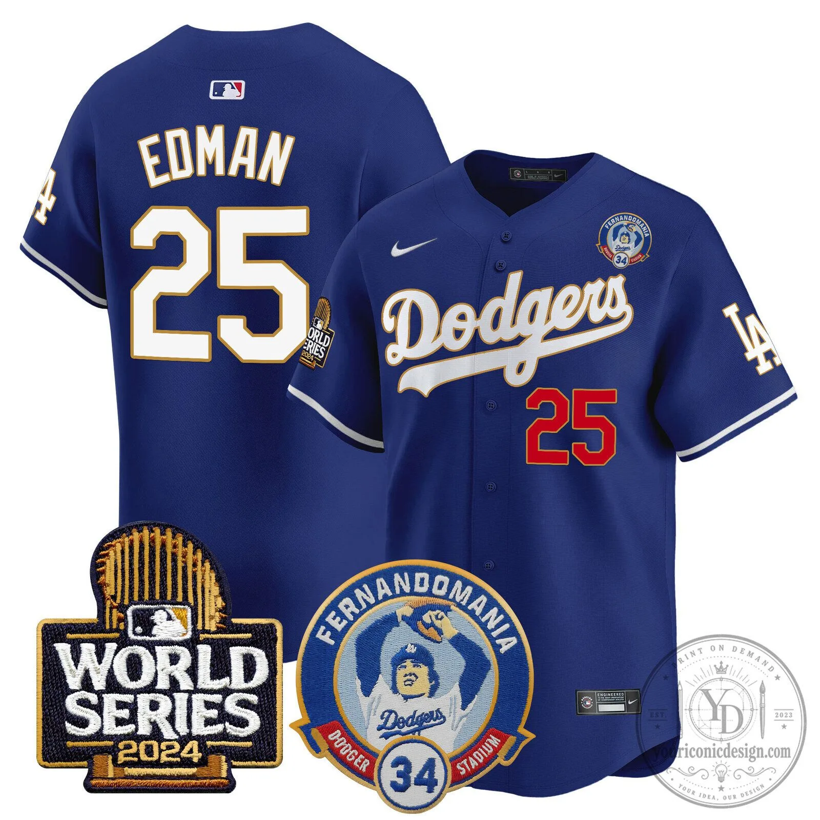 2024 World Series Black Baseball Jersey of Fernando Valenzuela for Los Angeles Dodgers 90 2024 World Series Black Baseball Jersey of Fernando Valenzuela for Los Angeles Dodgers