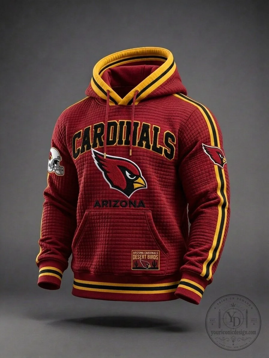 Arizona Cardinals Red Textured Desert Birds Football Hoodie 3 Arizona Cardinals Red Textured Desert Birds Football Hoodie