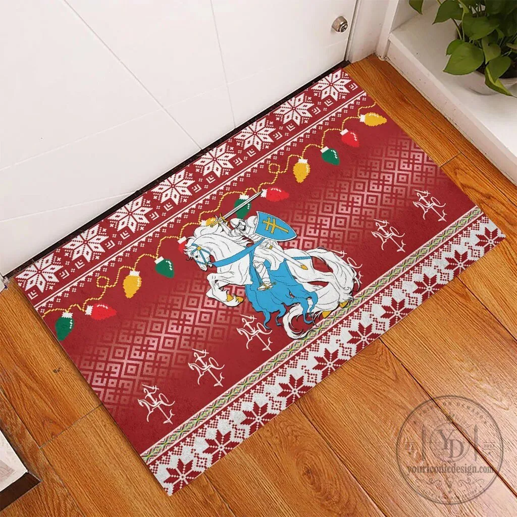 Lithuanian Vytis Christmas Ugly Sweater Style Doormat 8 Lithuanian Vytis Christmas Ugly Sweater Style Doormat